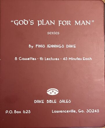God's Plan for Man Lecture Series MP3