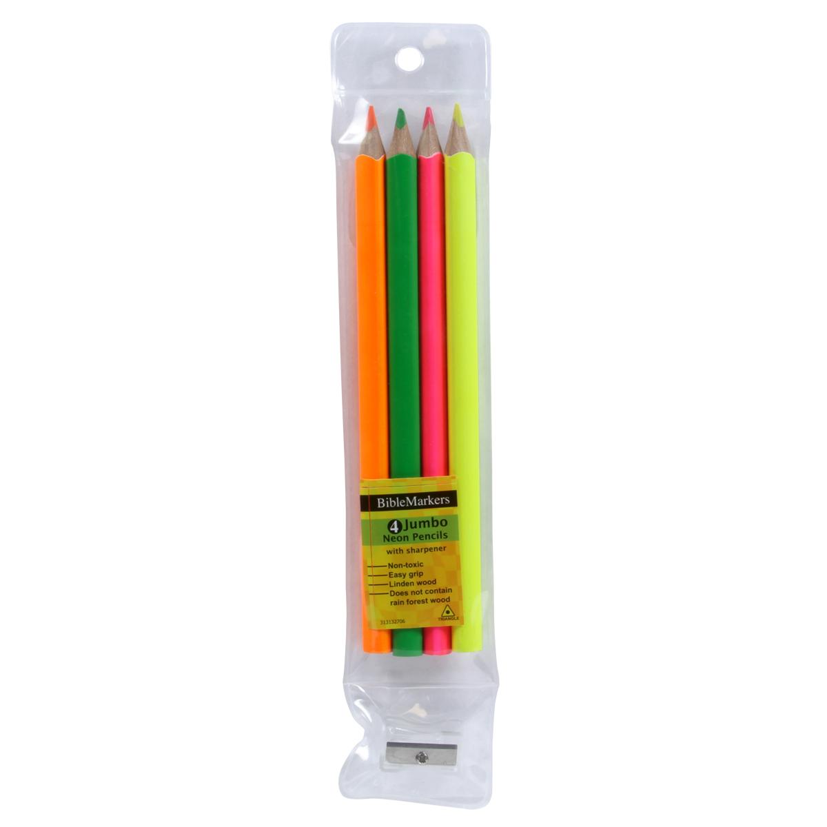 Bible Marker Dry Pencils - Set of 4 W/ Sharpener