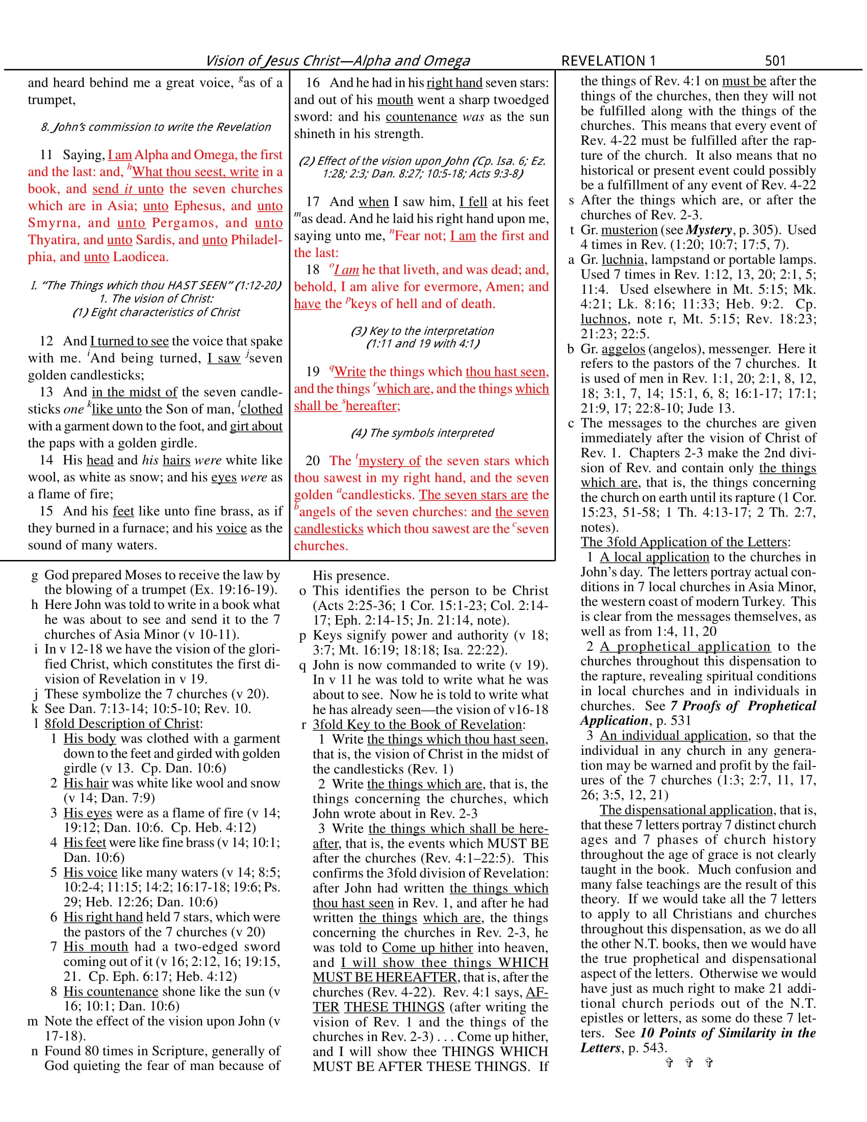 Bible Print Size Chart