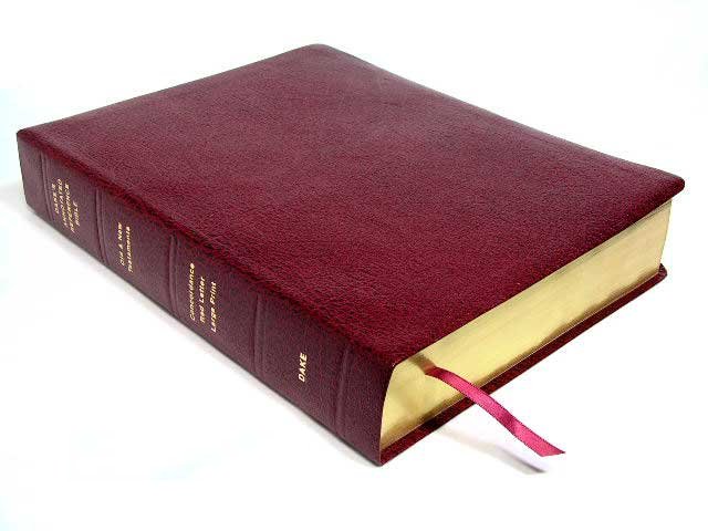 NEG Large-Print French Bible--hardcover, burgundy: 9782722202627 
